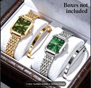 4pcs Women'S Casual Business Watch Fashion Set,