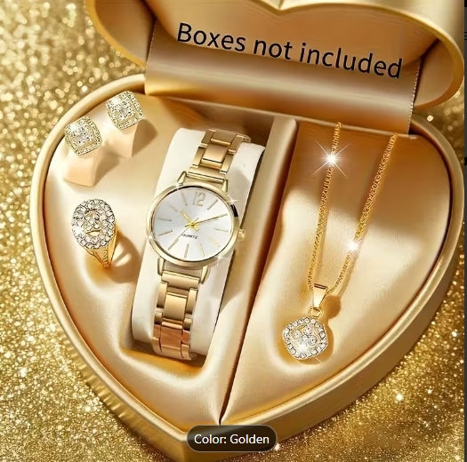 5pcs Set of Stylish, Elegant, and Minimalist  Silver