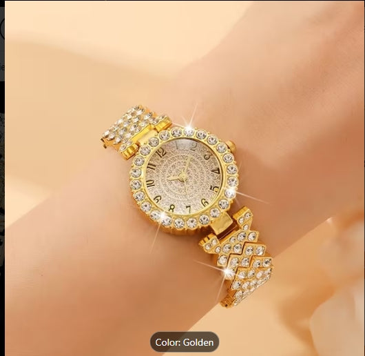 2pcs Set Fashion Ladies Elegant Quartz Watch
