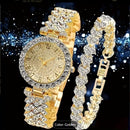 2pcs Set Fashion Ladies Elegant Quartz Watch