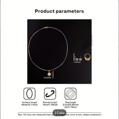 5pcs Set of Fashionable Luxurious Elegant